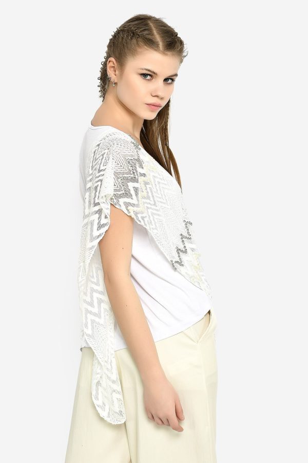 Scarfy white Top - Image 2