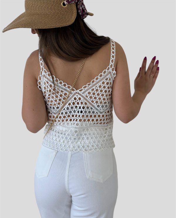 White Bretelle Top - Image 4